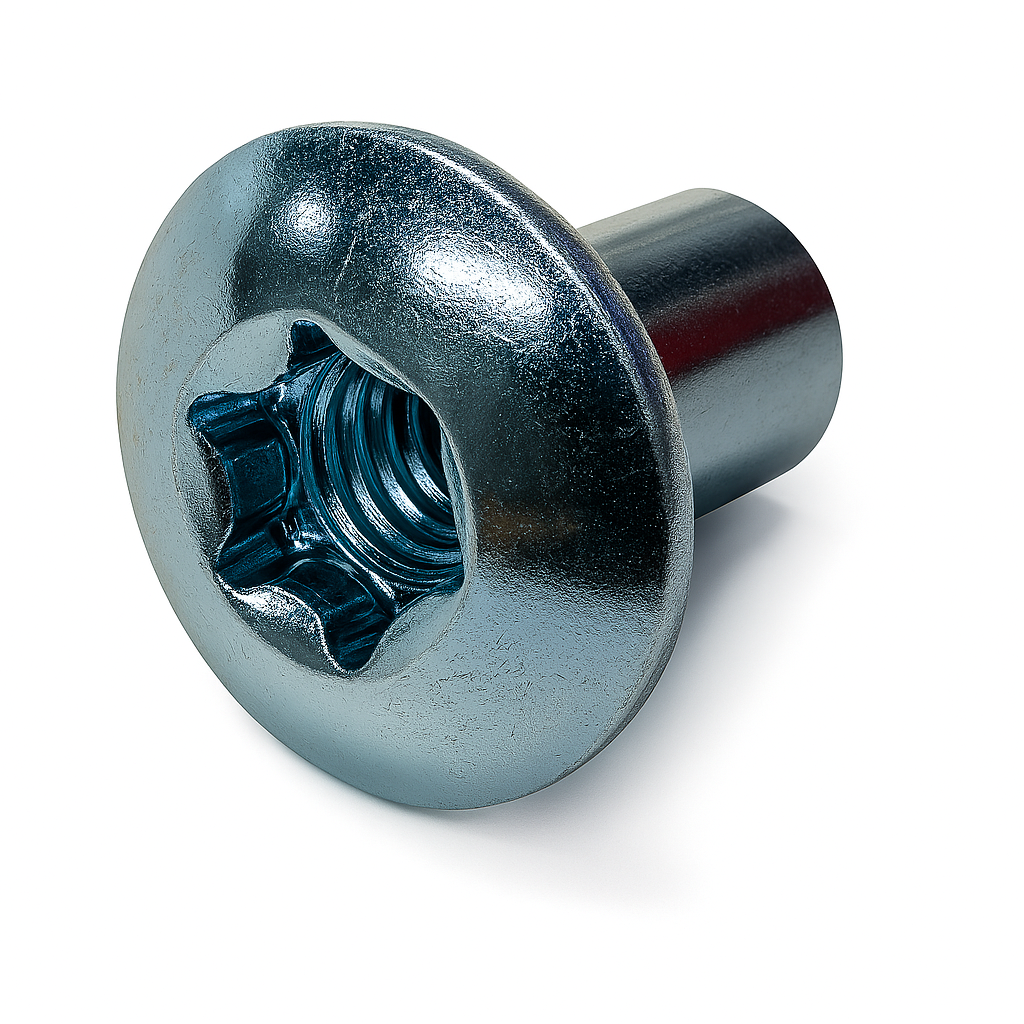 5/16-18 X .597 TORX TRUSS BARREL NUT   ZN